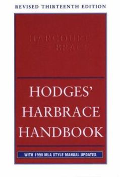 Hardcover Hodges Harbrace Handbook, Revised: MLA Update Book