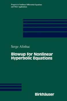 Paperback Blowup for Nonlinear Hyperbolic Equations Book