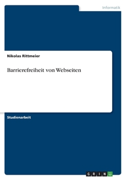Paperback Barrierefreiheit von Webseiten [German] Book