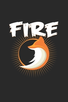 Paperback Fire: 6x9 Fox - blank with numbers paper - notebook - notes Book