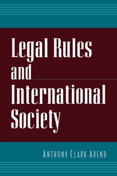 Paperback Legal Rules and International Society Book