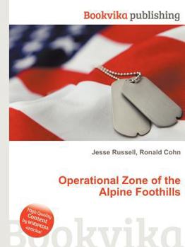 Paperback Operational Zone of the Alpine Foothills Book