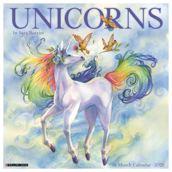 Calendar Unicorns by Sara Burrier (Art) 2026 Wall Calendar Book