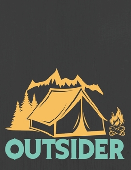 OUTSIDER: Hiking Journal With Prompts To Write In, Trail Log Book, Hiker's Journal, Hiking Journal, Hiking Log Book, Hiking Gifts,