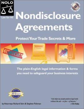 Paperback Nondisclosure Agreements: Protect Your Trade Secrets & More "With CD" [With CDROM] Book