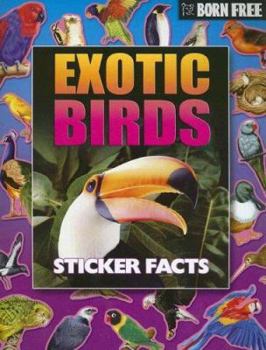 Paperback Born Free Exotic Birds Sticker Facts with Sticker Book