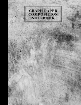 Graph Paper Composition Notebook: Grid Paper Notebook, Quad Ruled, Math and Science Composition Notebook for Students, Gray Marble Cover, 100 Sheets (Large, 8.5 x 11)