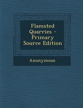 Paperback Flamsted Quarries Book