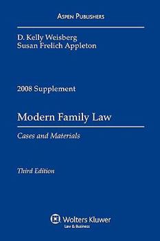Paperback Modern Family Law Supplement: Cases and Materials Book