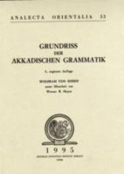 Paperback Grundriss Der Akkadischen Grammatik [German] Book