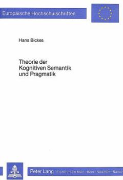 Paperback Theorie Der Kognitiven Semantik Und Pragmatik [German] Book