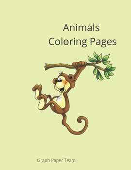 Paperback Animals Coloring Pages: Coloring Pages for Kids, 36 pages, 8.5x11 in Book
