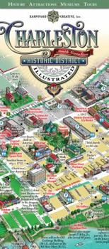 Map Charleston Historic District Illustrated Map Book