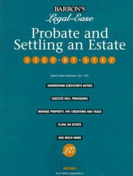 Paperback Probate and Settling an Estate Step by Step Book
