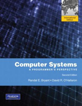 Paperback Computer Systems: A Programmer's Perspective: International Edition Book
