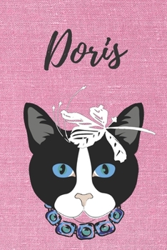 personalisiertes Notizbuch Katze / Malbuch / Tagebuch / Journal / DIN A5 / Geschenk Doris: individuelles personalisiertes blanko Mädchen & Frauen ... Geschenk für Frauen. (German Edition)