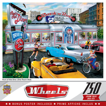 Misc. Wheels - Rock & Rolla Diner 750pc Puzzle Book