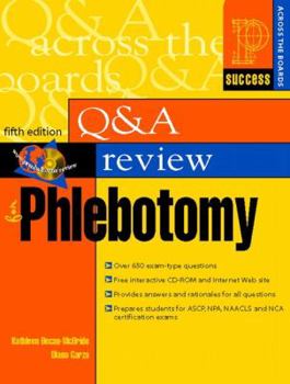 Paperback Question and Answer Review for Phlebotomy Book