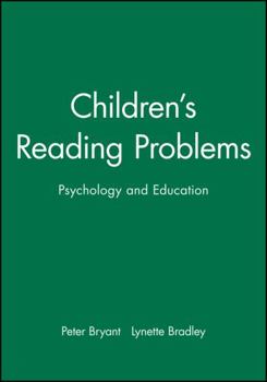 Paperback Children's Reading Problems: Psychology and Education Book