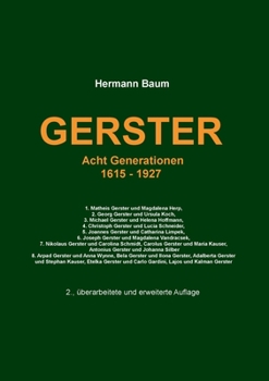 Paperback Gerster: Acht Generationen 1615 -1927 [German] Book