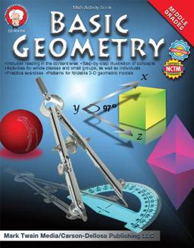 Paperback Basic Geometry, Grades 6 - 8 Book