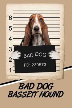 Bad Dog Bassett Hound : Isometric Dot Drawing Paper Notebook Featuring 120 Pages 6x9