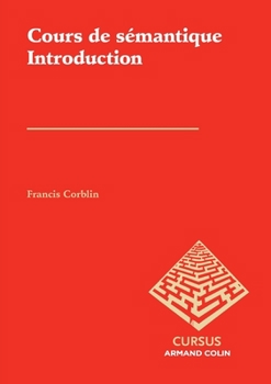 Paperback Cours de sémantique: Introduction [French] Book