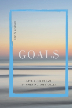 Paperback Vitelli Goals Journal - Diary Notebook - To-do List with 100 pages - 6" x 9" Book