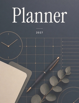 Paperback Planner 2027: Daily Planner with Calendar, Hourly Schedule and Notes Book