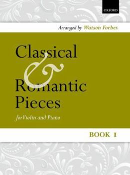 Paperback Classical and Romantic Pieces for Violin Book 1: Piano Score and Violin Part Book