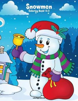 Paperback Snowmen Coloring Book 1 & 2 Book