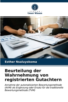 Paperback Beurteilung der Wahrnehmung von registrierten Gutachtern [German] Book