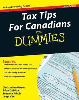 Paperback Tax Tips for Canadians for Dummies, 2009 Edition Book