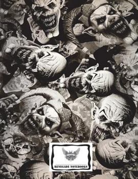 Cornell Note Graph Paper Notebook Cornell Note Taking System 8. 5x11 150 Pages : Creepy Clowns Cover Design