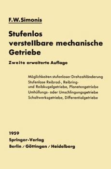 Paperback Stufenlos Verstellbare Mechanische Getriebe [German] Book