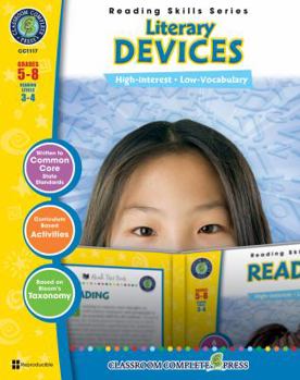 Paperback Literary Devices, Grades 5-8 [With 6 Transparencies] Book