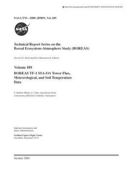 Paperback Boreas Tf-1 Ssa-OA Tower Flux, Meteorological, and Soil Temperature Data Book