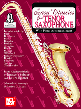 Paperback Easy Classics for Tenor Saxophone - With Piano Accompaniment Book