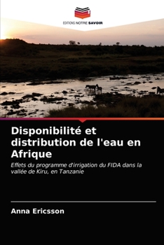 Paperback Disponibilité et distribution de l'eau en Afrique [French] Book