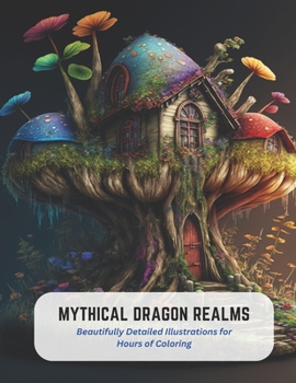 Paperback Mythical Dragon Realms: Beautifully Detailed Illustrations for Hours of Coloring Book