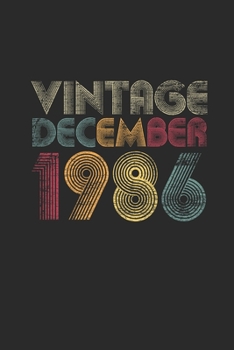 Vintage December 1986: Dotted Bullet Notebook – 33 years old Birthday Gift or 33rd Anniversary Gift Idea