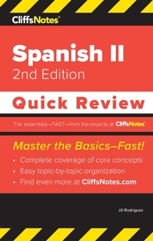 Paperback CliffsNotes Spanish II: Quick Review Book