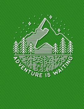 Adventure Is Waiting Notebook - 5x5 Quad Ruled : 8. 5 X 11 - 200 Pages - Graph Paper - School Student Teacher Office