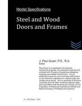 Paperback Model Specifications: Steel and Wood Doors and Frames Book