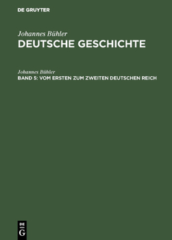 Hardcover Vom Ersten Zum Zweiten Deutschen Reich [German] Book