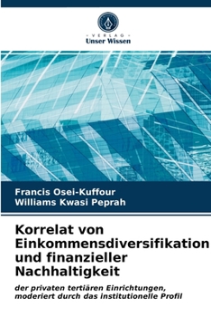 Paperback Korrelat von Einkommensdiversifikation und finanzieller Nachhaltigkeit [German] Book