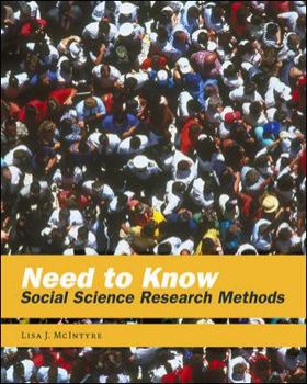 Paperback Need to Know: Social Science Research Methods Book