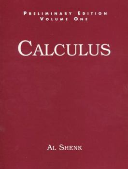 Paperback Calculus Preliminary Edition, Volume 1 Book
