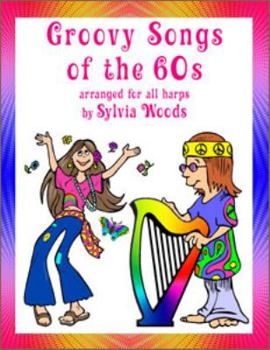 Paperback Groovy Songs of the '60s for Harp Book