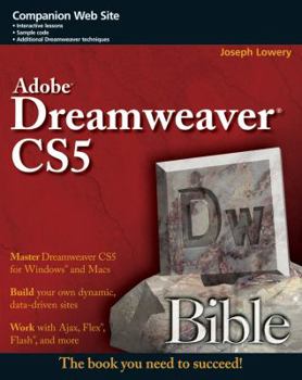 Paperback Dreamweaver CS5 Bible Book